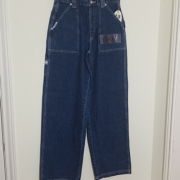 NWT High-Rise Wide-Leg Denim Trousers - Picture 3 of 5